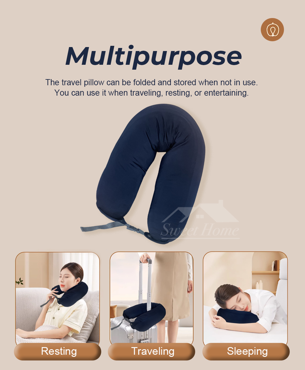 Ice-cooling Latex U-shaped Pillow-8